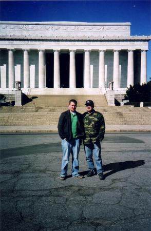Jim & Michael at the Lincoln Memorial Jim & Michael at the Lincoln Memorial